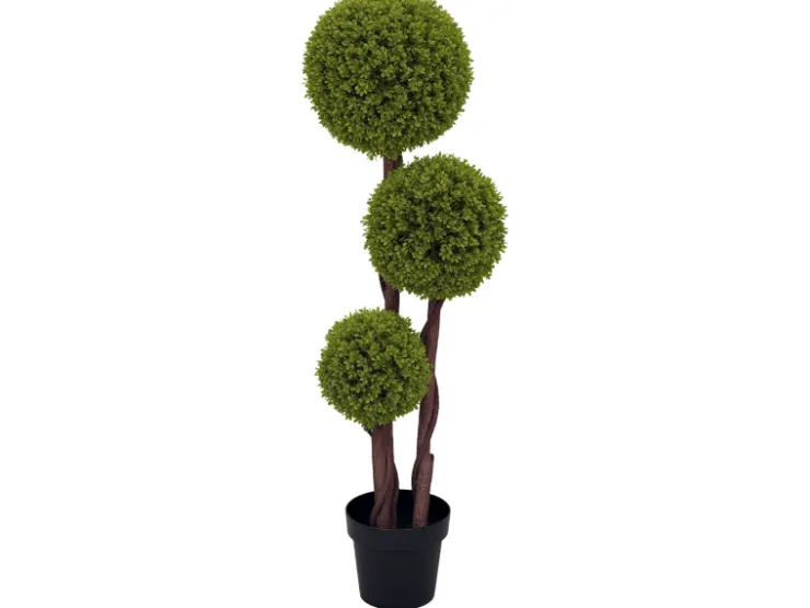HOMCOM Kunstpflanze Kunststoff Zement 19,5L x 19,5B x 115H cm