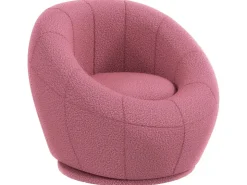 HOMCOM Loungesessel Drehbarer Plüschsessel* Sofas