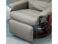 HOMCOM Relaxsessel Kunstleder Schaumstoff L78 x B87 x H100 cm* Sessel