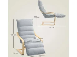 HOMCOM Relaxsessel Loungesessel Gepolstert Sessel mit Armlehne Lesesessel* Sessel