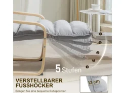 HOMCOM Relaxsessel Loungesessel Gepolstert Sessel mit Armlehne Lesesessel* Sessel