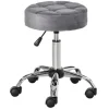 HOMCOM Salonstuhl mit Rädern Drehbar 35 x 35 x 49-61cm