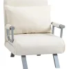HOMCOM Schlafsofa mit Armlehne 3-in-1 Multifunktion 65 x 69 x 80 cm