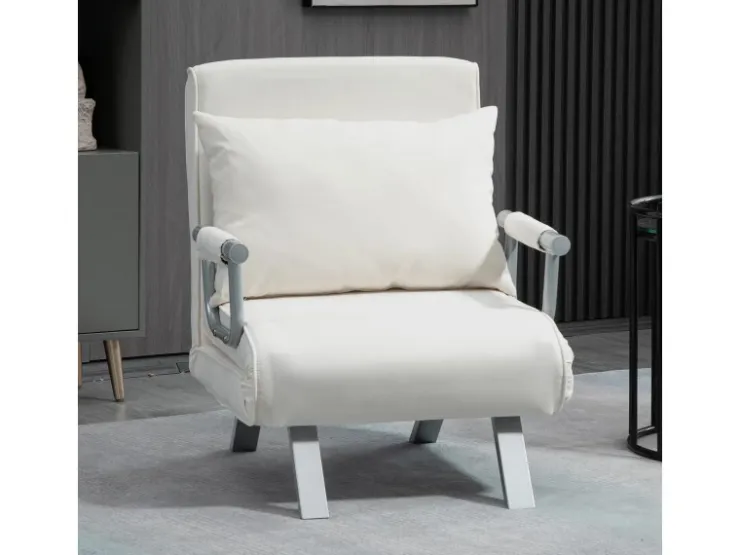 HOMCOM Schlafsofa mit Armlehne 3-in-1 Multifunktion 65 x 69 x 80 cm