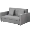 HOMCOM Schlafsofa 2-Sitzer mit Bettfunktion Rückenkissen 152 x 101 x 81cm* Sofas