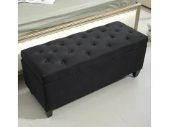 HOMCOM Sitzbank Polsterbank mit Stauraum Truhenbank 100 x 40 x 44 cm* Hocker