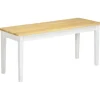 HOMCOM Sitzbank 2-Sitzer bis 220 kg Belastbar 102 x 36 x 45 cm* Sitzbänke