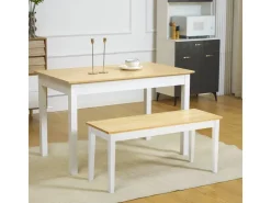 HOMCOM Sitzbank 2-Sitzer bis 220 kg Belastbar 102 x 36 x 45 cm* Sitzbänke