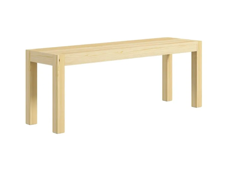 HOMCOM Sitzbank 2-Sitzer Kiefernholz 120 x 33 x 45 cm