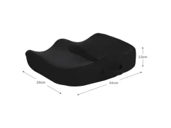 HOMCOM Sitzkissen Orthopädisches Polyester Schwarz 44L x 39B x 13H cm* Kissen
