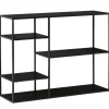 HOMCOM Standregal mit 5 Offenen Fächern Metall 120 x 35 x 87,5 cm* Regalsysteme