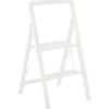 HOMCOM Trittleiter Aluminium 49,5L x 41,5B x 82,6H cm Weiß