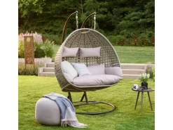 Home Deluxe Hängesessel Twin Polyrattan* Kissen