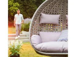 Home Deluxe Hängesessel Twin Polyrattan* Kissen