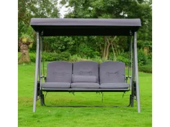 Home Deluxe Hollywoodschaukel Descanso Grau