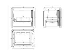 Home Deluxe Pavillon Provence 236 cm x 180 cm x 210 cm mit Gartenliege* Sitzbänke