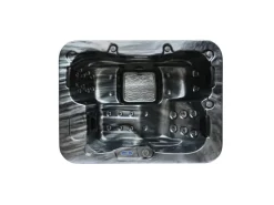 Home Deluxe Whirlpool Black Marble für 3 Personen 210 x 160 x 85 cm