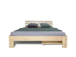Homestyle4u Bettkasten in Braun 173x16x63 cm 1910