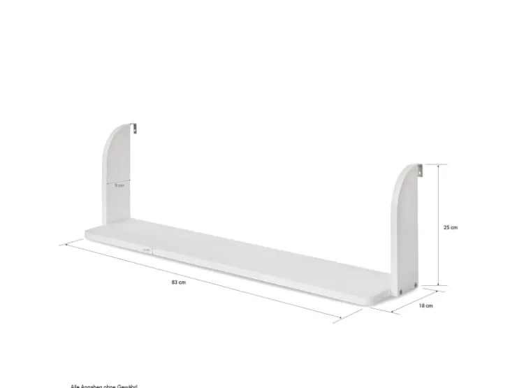 Homestyle4u Einhängeregal Hängeregal Regal für Hochbett Kinder 1 Ablage