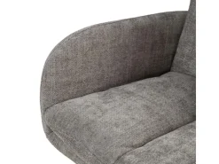 Homestyle4u 6er Set Polsterstühle Drehbar in Grau 2853