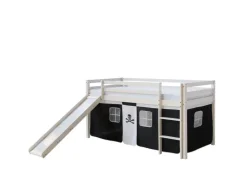 Homestyle4u Hochbett 90x200 mit Rutsche Pirat 1542* Leitern