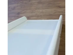 Homestyle4u Hochbett 90x200 Weiß mit Rutsche Vorhang 1575