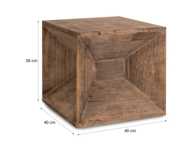 Homestyle4u Hocker Beistelltisch Holz Nachttisch* Tische