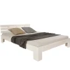 Homestyle4u Holzbett 160 x 200 cm mit Lattenrost in Weiß 1835* Betten
