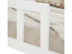 Homestyle4u Kinderbett mit Rausfallschutz 90x200 cm Bodenbett Lattenrost Matratze 3024* Betten
