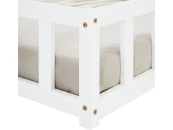 Homestyle4u Kinderbett mit Rausfallschutz 90x200 cm Bodenbett Lattenrost Matratze 3024* Betten