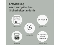 Homestyle4u Kinderbett 90x200 mit Lattenrost und Rutsche in 2254