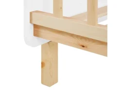 Homestyle4u Kinderbett 90x200 mit Raufallschutz Lattenrost 2604* Bettwäsche