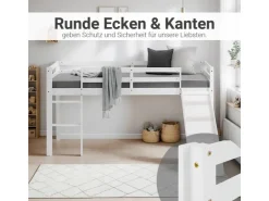 Homestyle4u Kinderbett 90x200 mit Rutsche in 1434