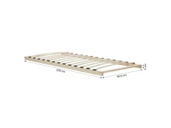 Homestyle4u Lattenrost 90x200 in Braun 2587