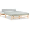 Homestyle4u Palettenbett 140 x 200 cm mit Lattenrost in Braun 1909* Betten