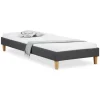 Homestyle4u Polsterbett mit Matratze 90x200 Grau