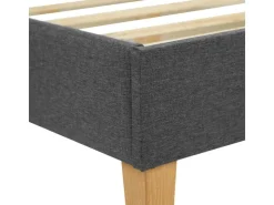 Homestyle4u Polsterbett mit Lattenrost 90x200 cm in Grau 1984* Bettwäsche