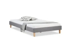 Homestyle4u Polsterbett mit Lattenrost 120x200 cm in Grau 1983* Betten