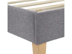Homestyle4u Polsterbett mit Lattenrost 120x200 cm in Grau 1983* Betten
