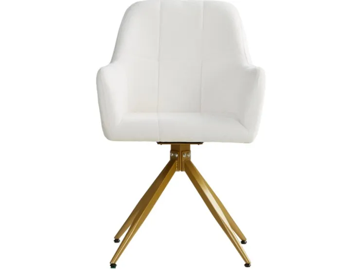 Homestyle4u Polsterstuhl Drehbar 4er Set in Beige 2731* Stühle