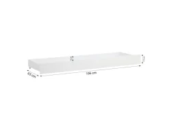 Homestyle4u Schublade Bettkasten mit Rollen in Weiß 2595* Betten