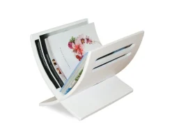 Homestyle4u Zeitungsständer Magazinhalter Holz Weiß