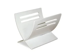 Homestyle4u Zeitungsständer Magazinhalter Holz Weiß