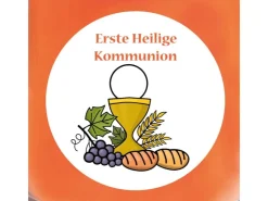 HS Candle Duftkerze & Bonbon Glas Kommunion Honigmelone Orange* Windlichter