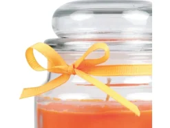 HS Candle Duftkerze & Bonbon Glas Viel Glück Orange Honigmelone* Windlichter
