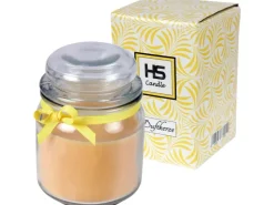HS Candle Duftkerze & Bonbon Glas Ø9cm Vanille* Windlichter