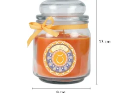 HS Candle Duftkerze & Glas Sternzeichen Honigmelone 70 Stunden Stier* Windlichter