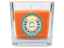 HS Candle Duftkerze & Glas Sternzeichen Honigmelone 50 Stunden Waage* Windlichter