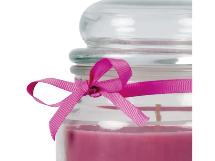 HS Candle Duftkerze & Glas Danke Lila Lavendel