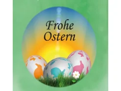 HS Candle Duftkerze & Glas Frohe Ostern Bonbon Ø9 cm Coconut Limes Ostereier* Ostern